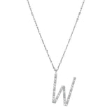 Rosato Collana lettera W cubica lettere - CUBICA LETTERE - argento