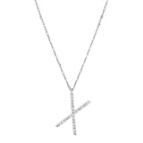 Rosato Collana lettera X cubica lettere - CUBICA LETTERE - argento