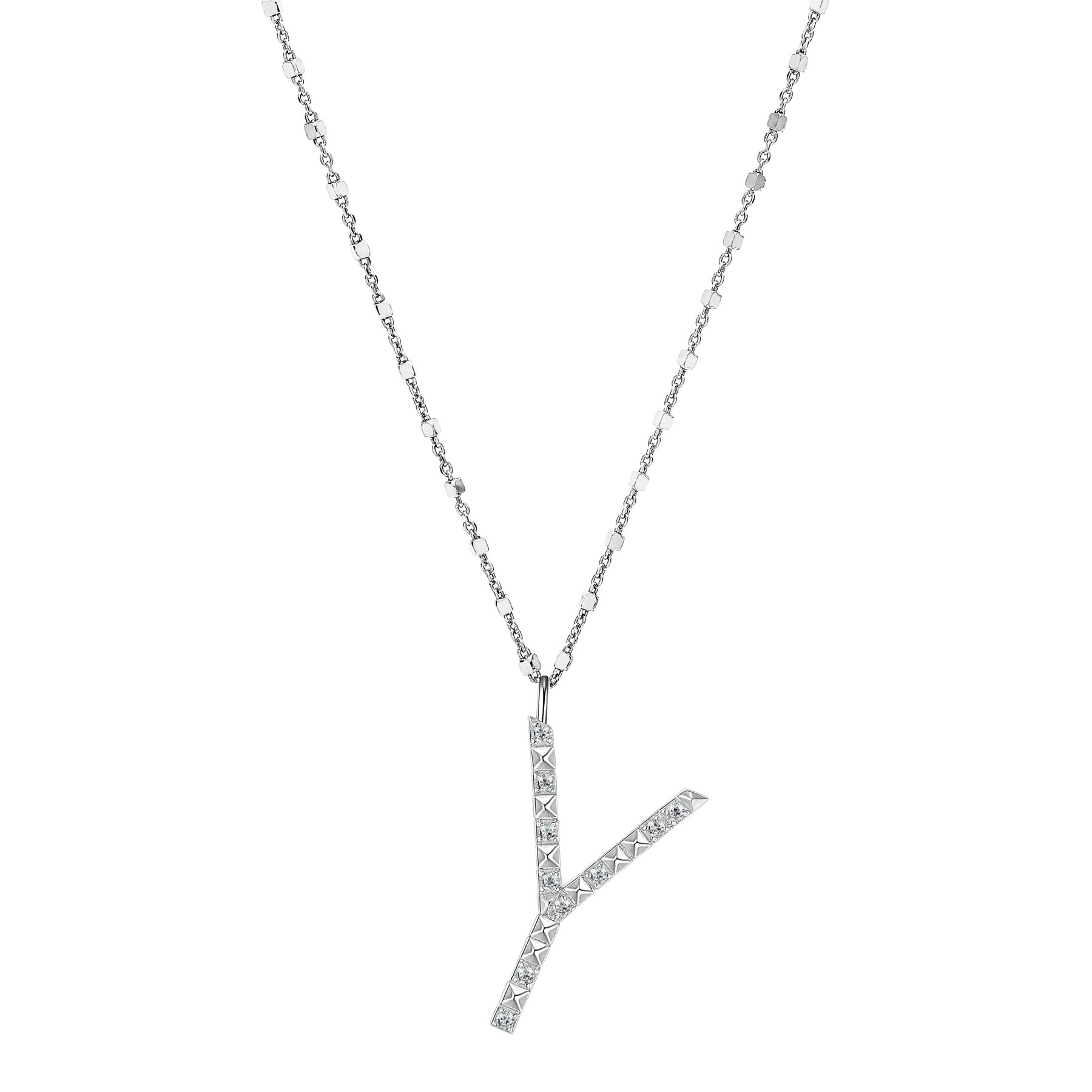 Rosato Collana lettera Y cubica lettere - CUBICA LETTERE - argento