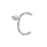 Rosato Mono Orecchino lettera C cubica lettere - CUBICA LETTERE - argento