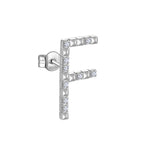 Rosato Mono Orecchino lettera F cubica lettere - CUBICA LETTERE - argento