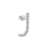 Rosato Mono Orecchino lettera J cubica lettere - CUBICA LETTERE - argento