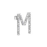 Rosato Mono Orecchino lettera M cubica lettere - CUBICA LETTERE - argento