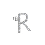 Rosato Mono Orecchino lettera R cubica lettere - CUBICA LETTERE - argento