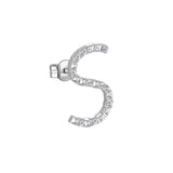 Rosato Mono Orecchino lettera S cubica lettere - CUBICA LETTERE - argento