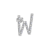 Rosato Mono Orecchino lettera W cubica lettere - CUBICA LETTERE - argento