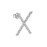 Rosato Mono Orecchino lettera X cubica lettere - CUBICA LETTERE - argento