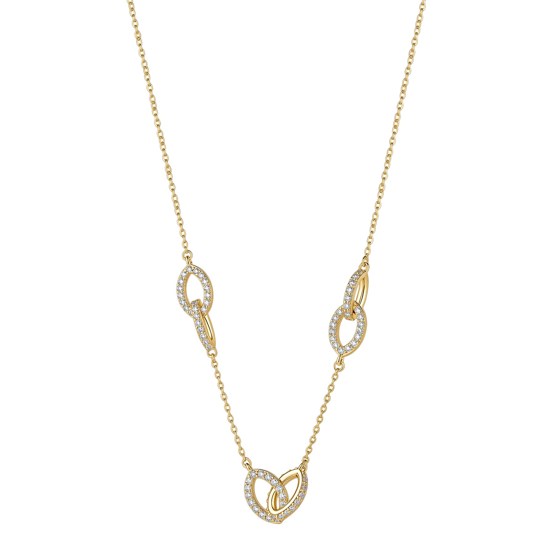Rosato Collana Dafne - DAFNE - ottone
