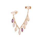 Rosato Orecchino con catena ear cuff gaia - GAIA - argento