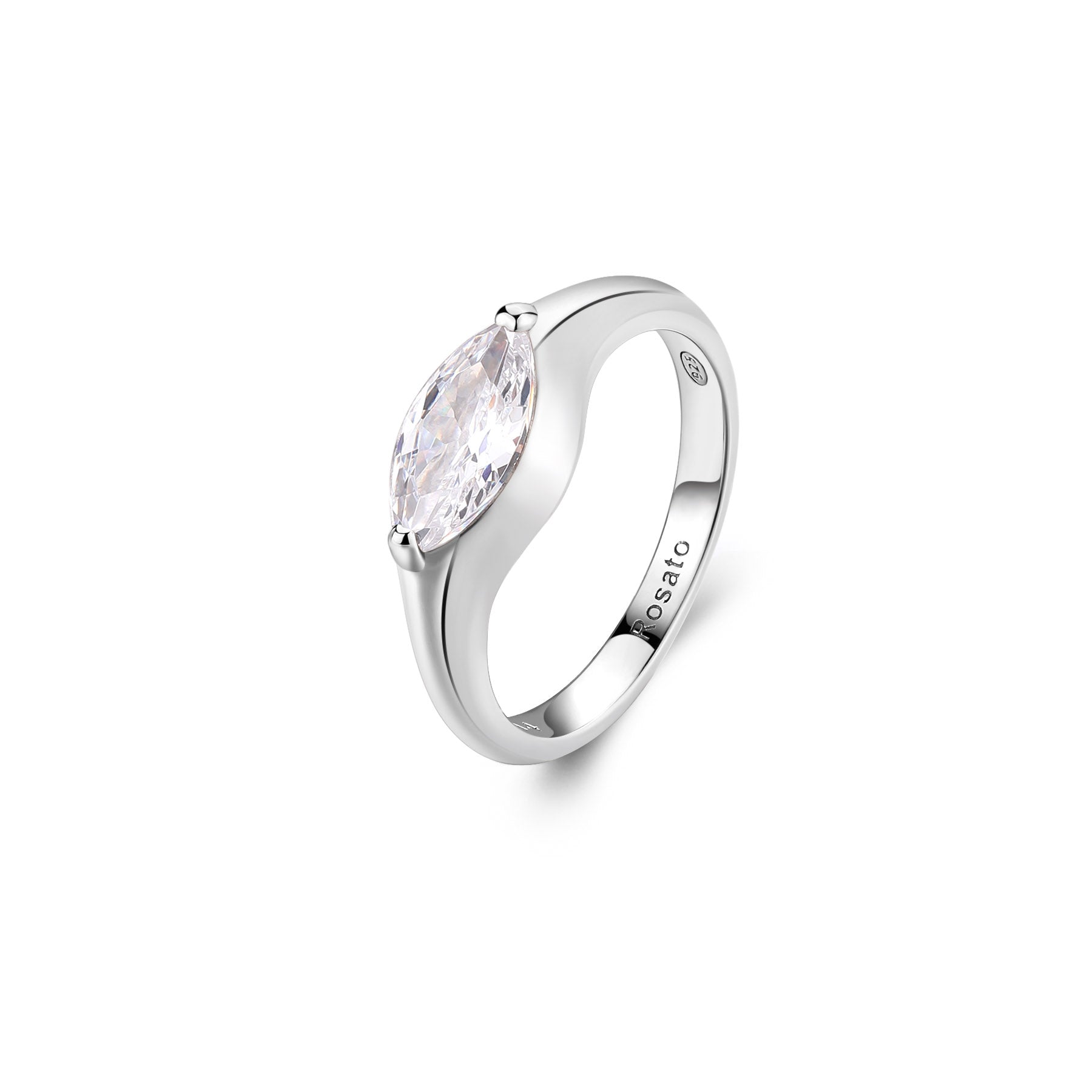 Rosato Anello sigillo gaia - GAIA - argento