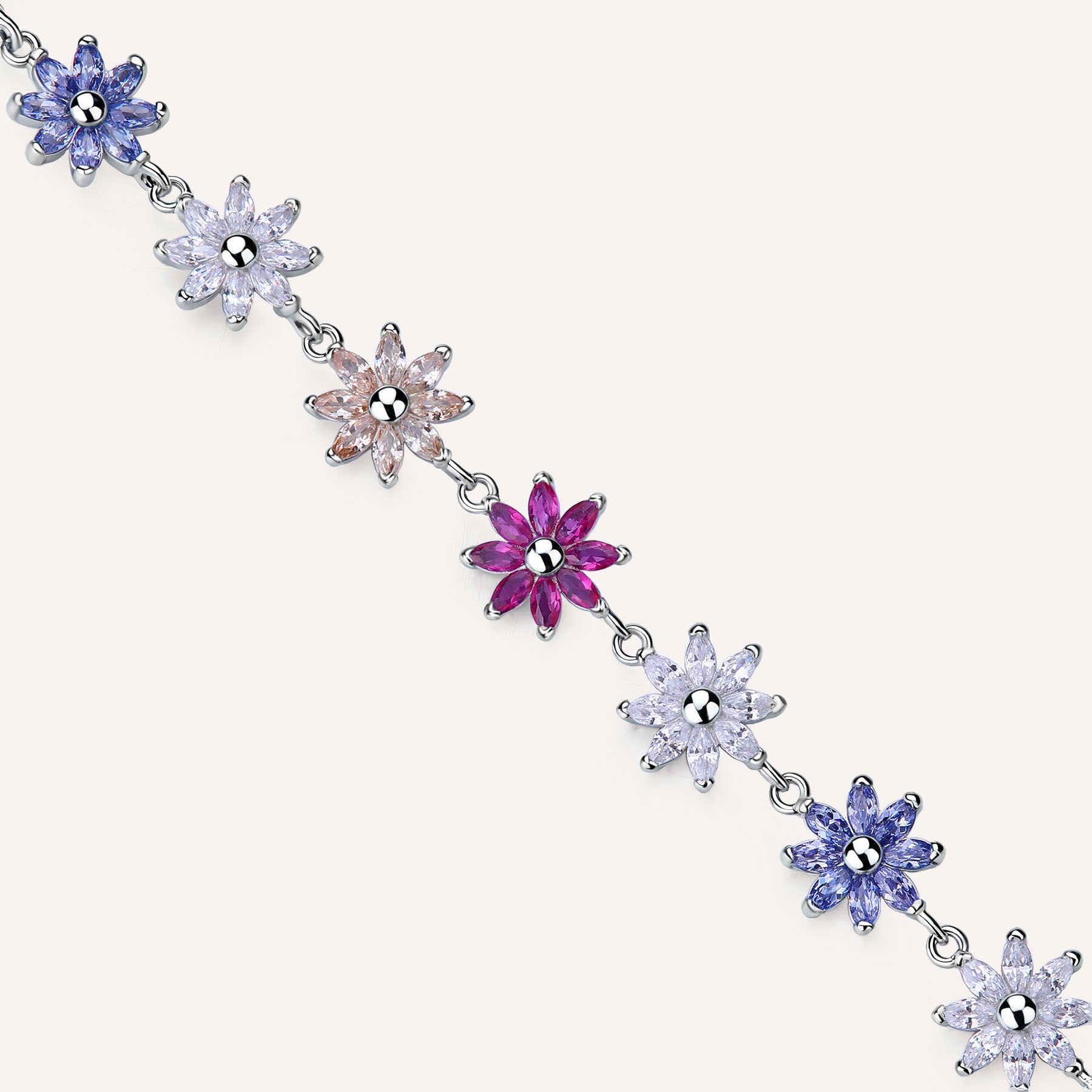 Rosato Bracciale morbido fiori gaia - Vista 2