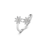 Rosato Anello fiori gaia - GAIA - argento