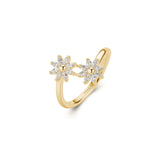 Rosato Anello fiori gaia - GAIA - argento