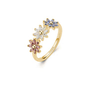 Rosato Anello fiori gaia - GAIA - argento