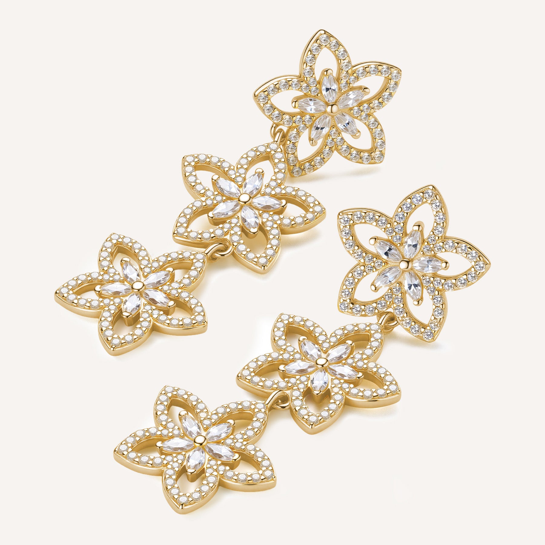 Rosato Orecchini pendenti Gaia - Vista 3