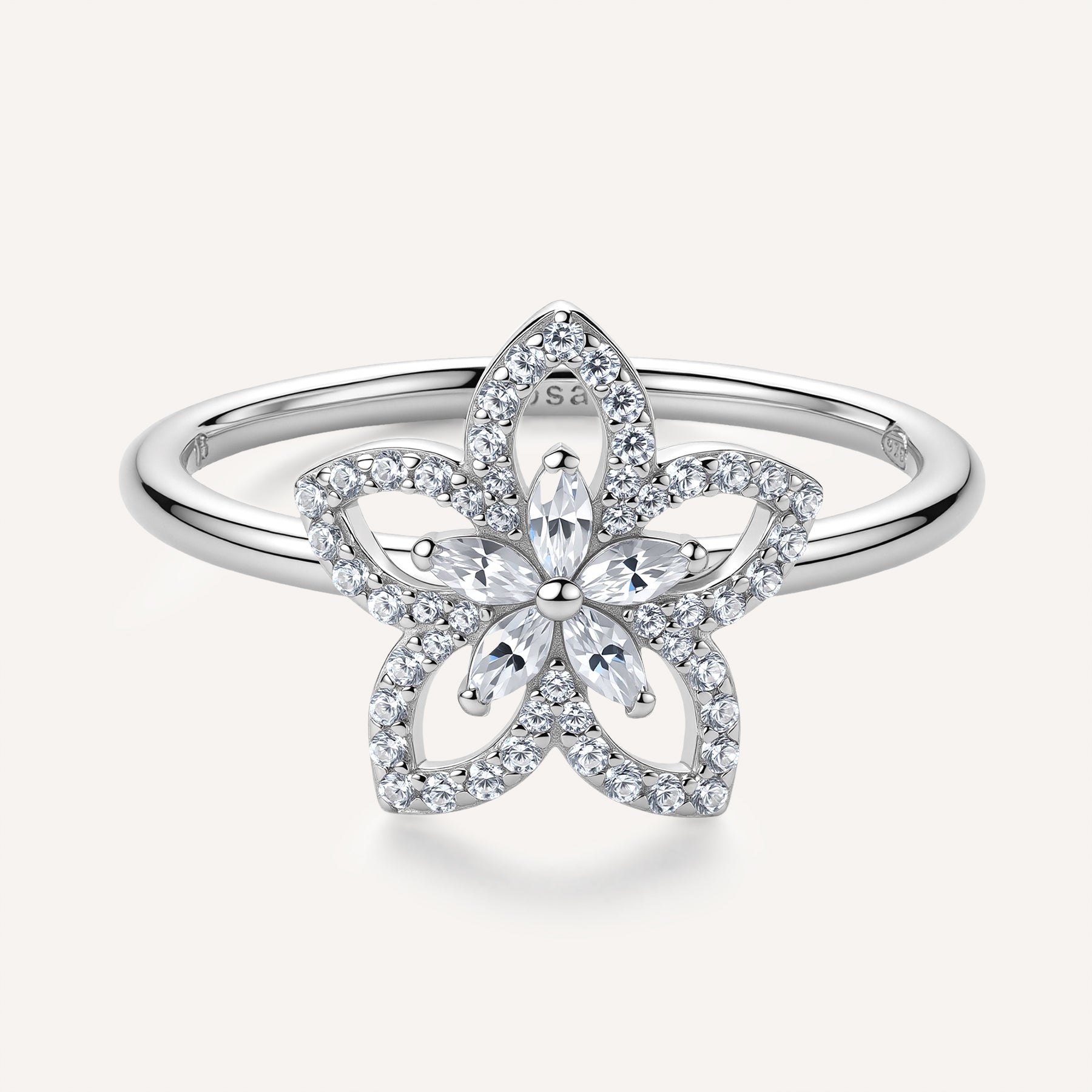 Rosato Anello fiore Gaia - Vista 4