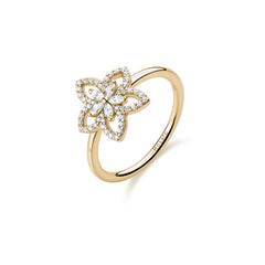 Rosato Anello fiore Gaia - GAIA - argento