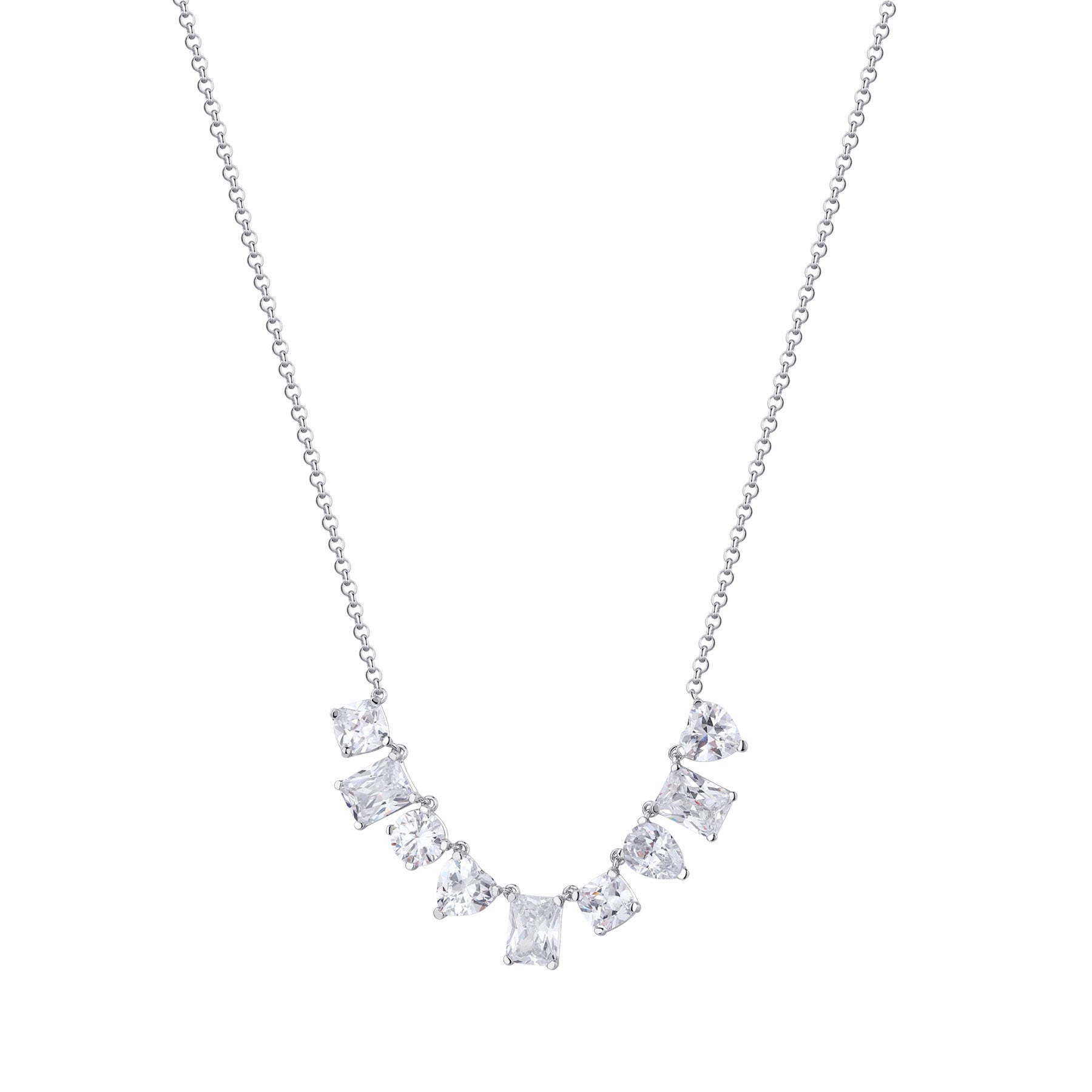 Rosato Collana corta gemma - GEMMA - argento