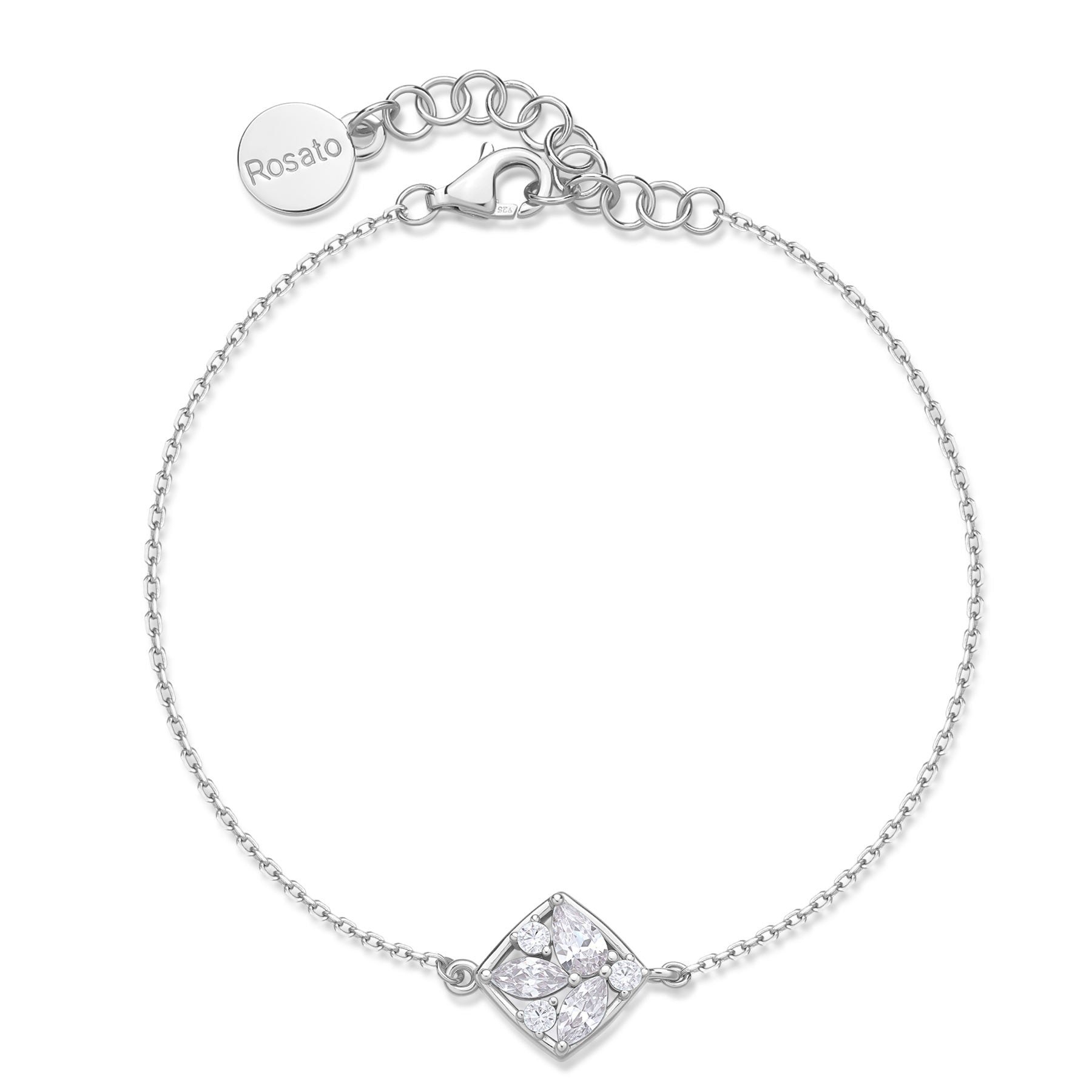 Rosato Bracciale morbido gemma - GEMMA - argento