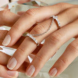 Rosato Anello doppio gemma - Vista 3