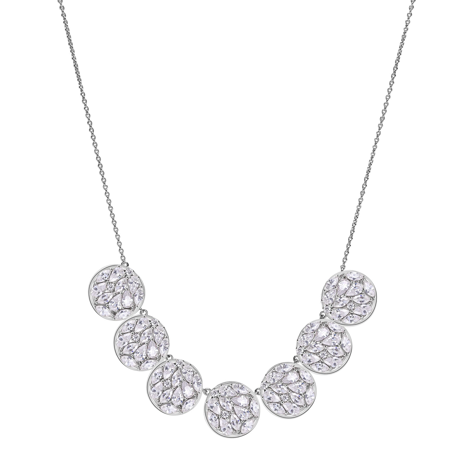 Rosato Collana corta gemma - GEMMA - argento