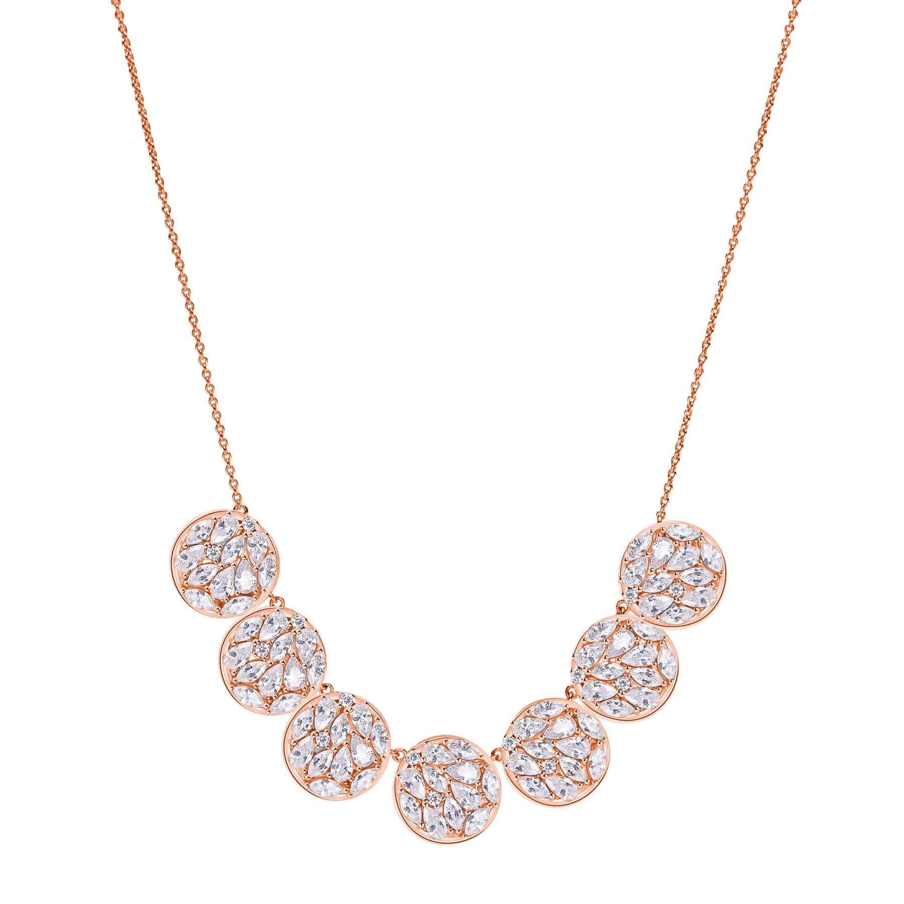 Rosato Collana corta gemma - GEMMA - argento