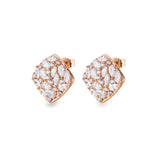 Rosato Orecchini lobo gemma - GEMMA - argento