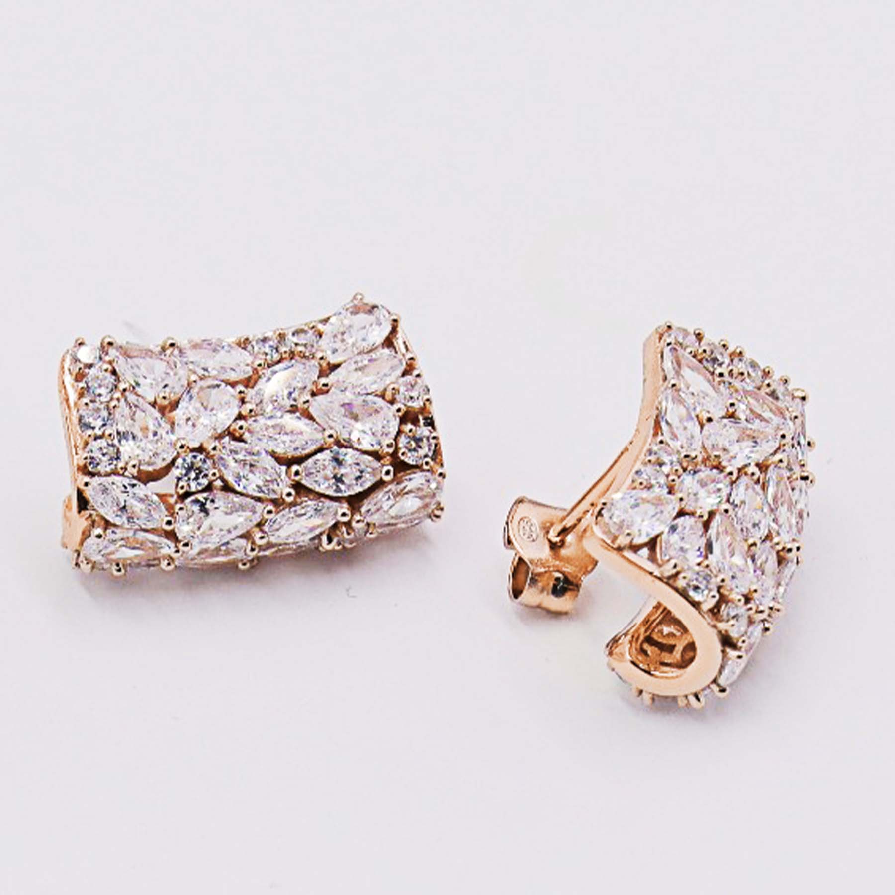 Rosato Orecchini lobo gemma - Vista 2