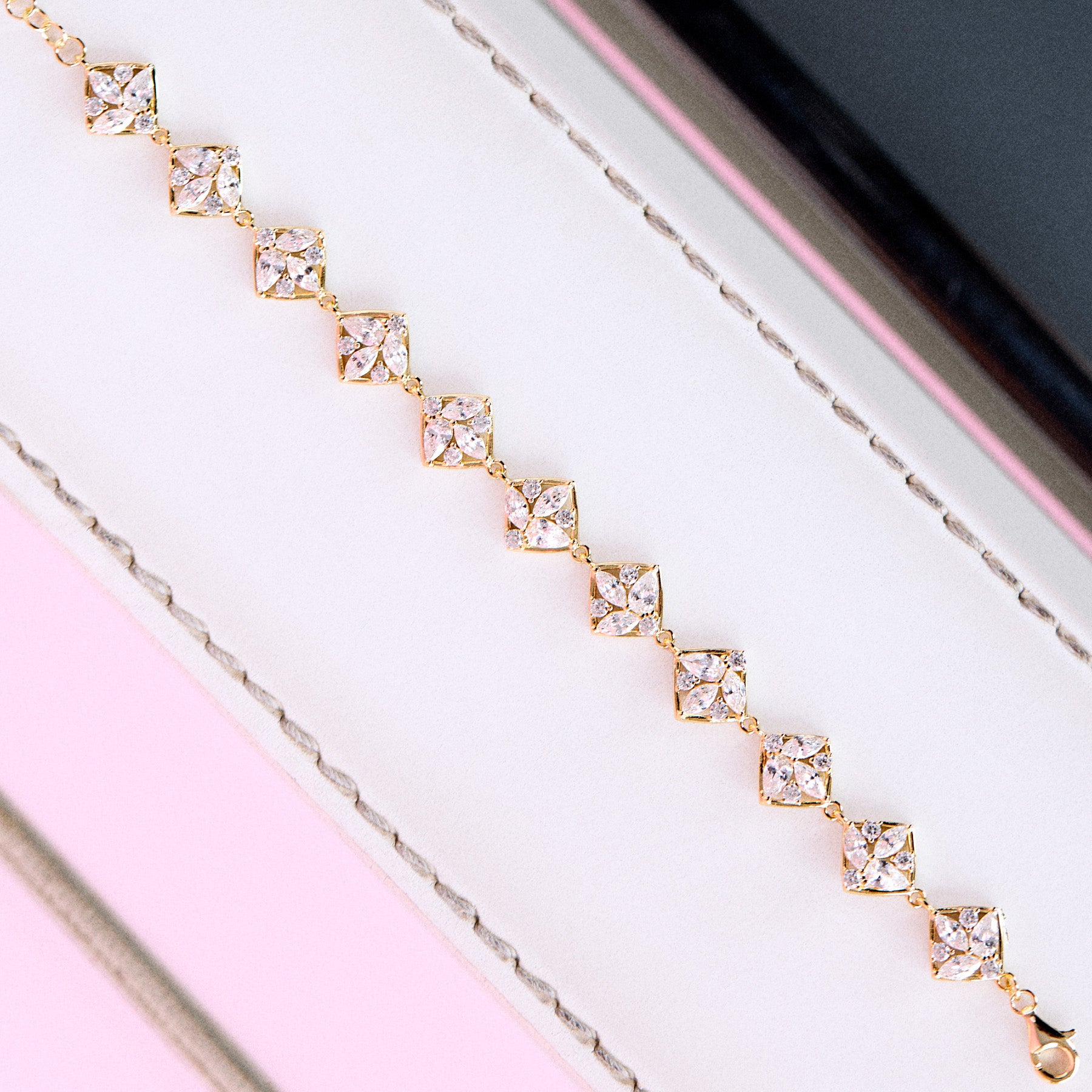 Rosato Bracciale morbido gemma - Vista 3