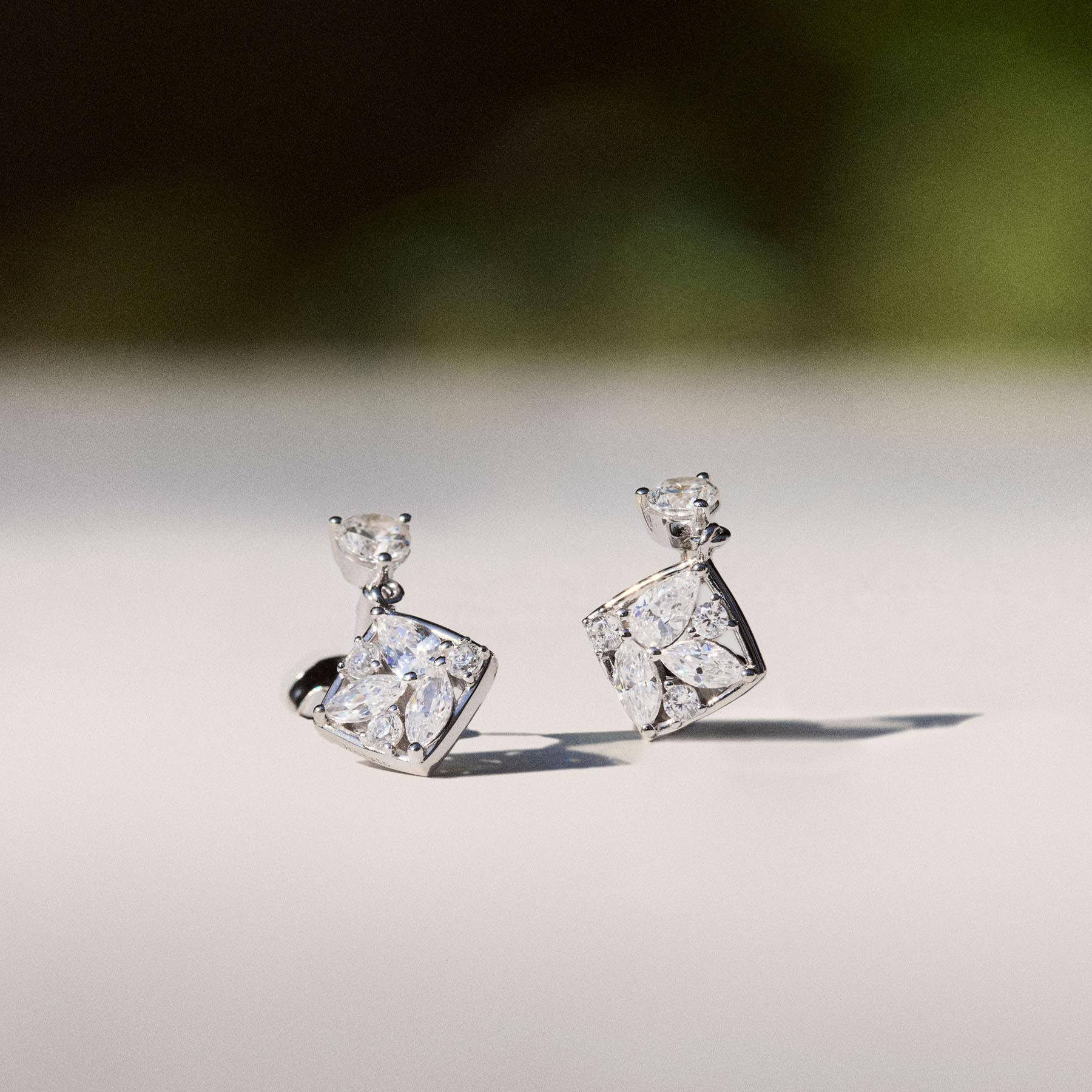 Rosato Orecchini pendenti gemma - Vista 3