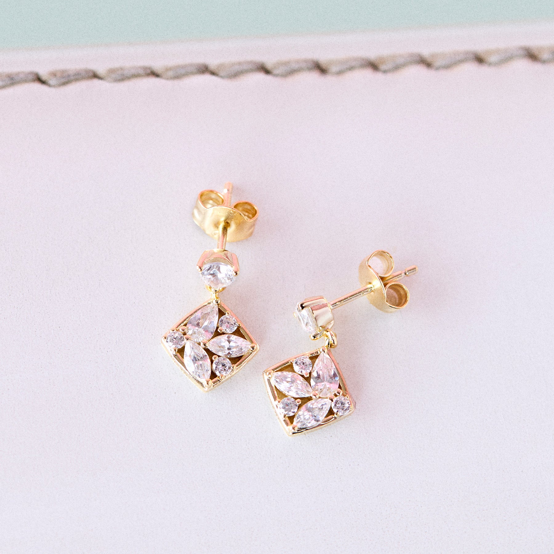 Rosato Orecchini pendenti gemma - Vista 3