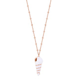 Rosato Collana lunga azzurra - AZZURRA - argento