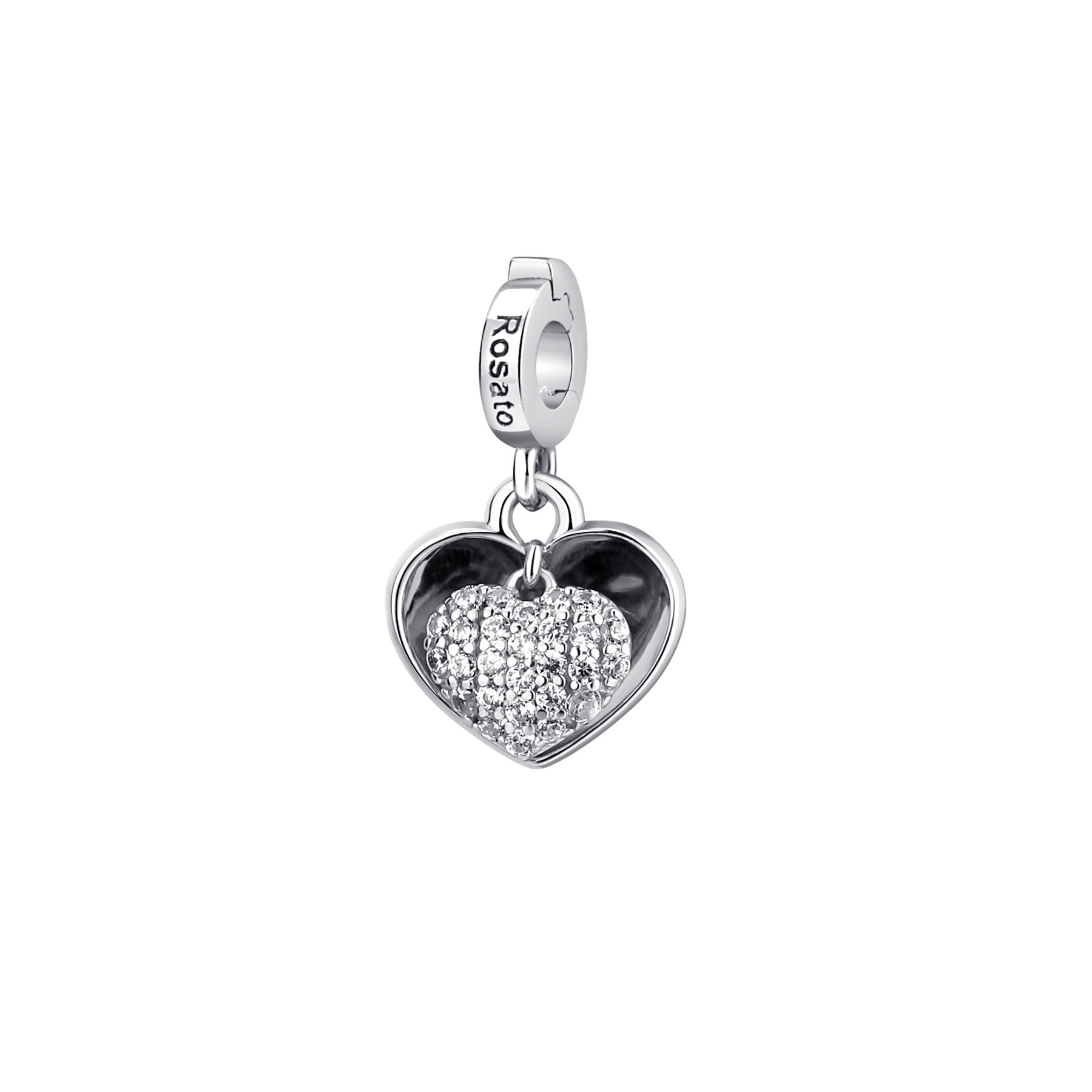 Rosato Charm Cuore storie - STORIE - argento