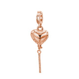 Rosato Charm Palloncino cuore storie - STORIE - argento