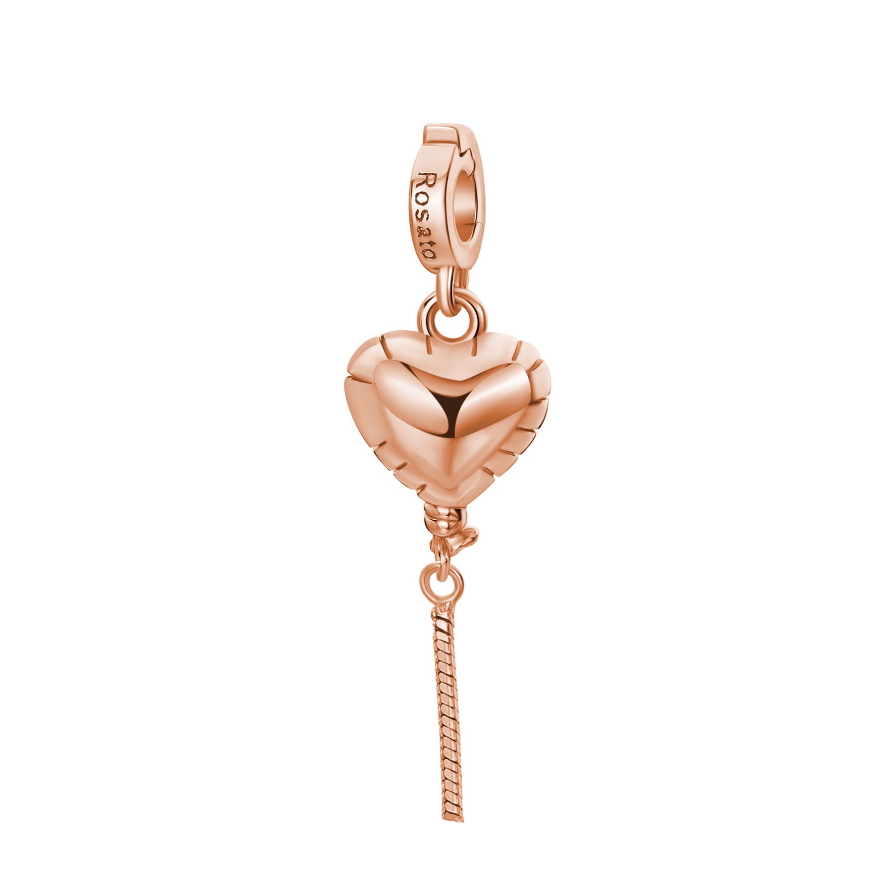 Rosato Charm Palloncino cuore storie - STORIE - argento
