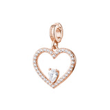Rosato Charm Cuore Storie - STORIE - argento