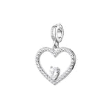 Rosato Charm Cuore Storie - STORIE - argento