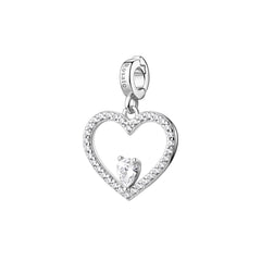 Rosato Charm Cuore Storie - STORIE - argento