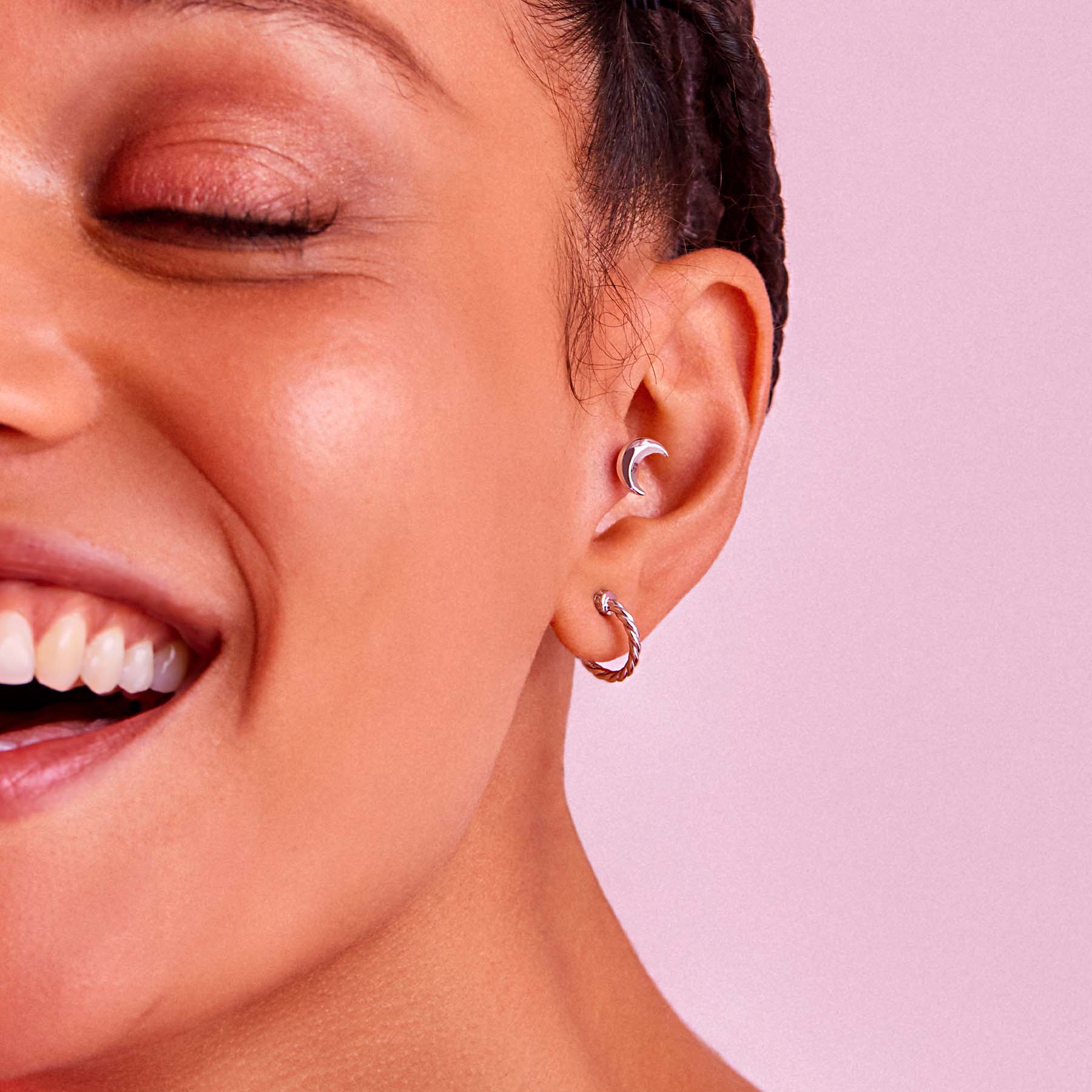 Rosato Mono Orecchino lobo allegra - Vista 2