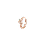 Rosato Mono Orecchino cerchietto tartaruga allegra - ALLEGRA - argento