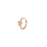 Rosato Mono Orecchino cerchietto stella marina allegra - ALLEGRA - argento