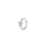 Rosato Mono Orecchino cerchietto stella marina allegra - ALLEGRA - argento