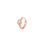 Rosato Mono Orecchino cerchietto conchiglia allegra - ALLEGRA - argento