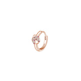 Rosato Mono Orecchino cerchietto coccinella allegra - ALLEGRA - argento