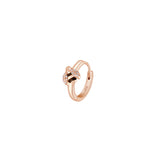 Rosato Mono Orecchino cerchietto ape allegra - ALLEGRA - argento
