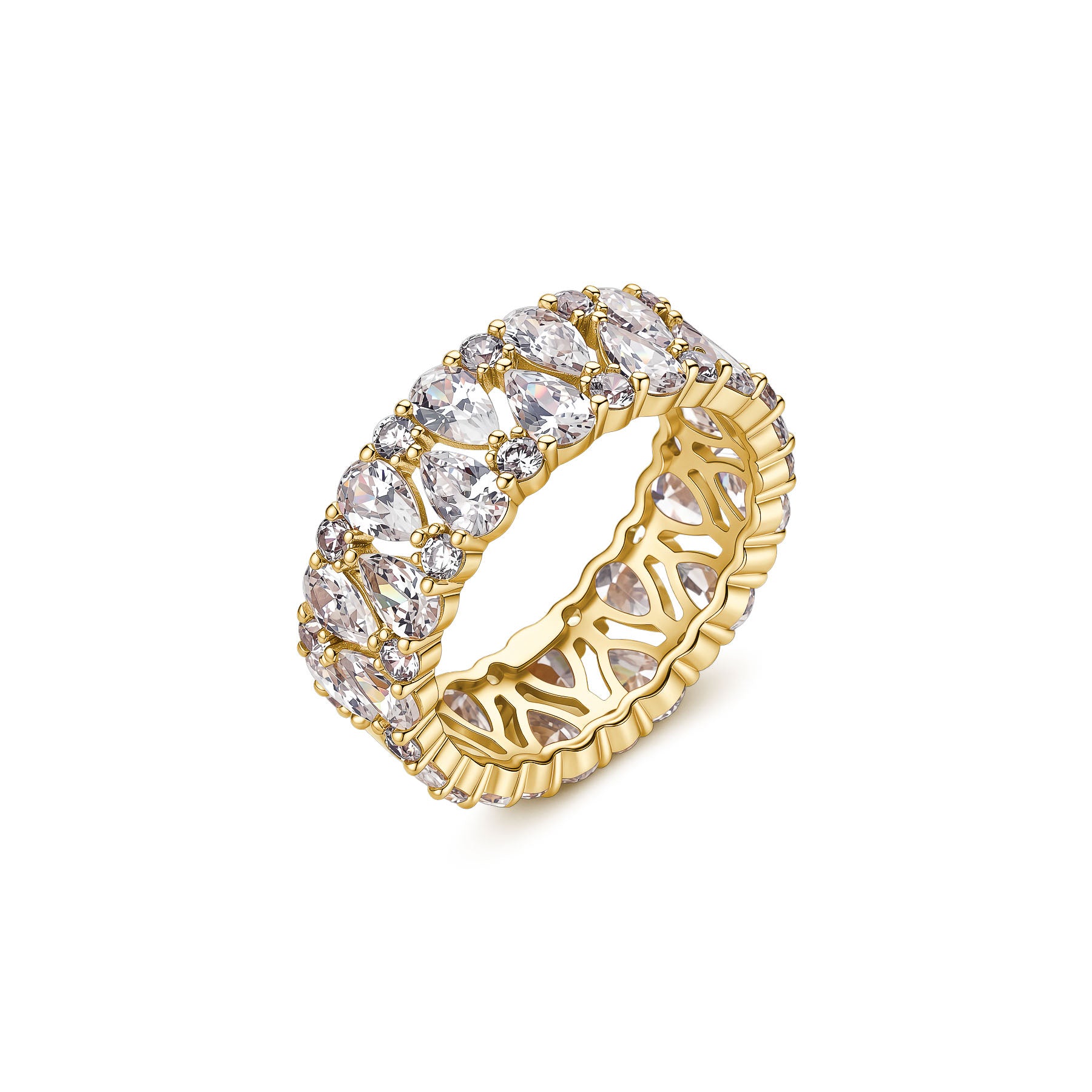 Rosato Anello fascia Penelope - PENELOPE - ottone