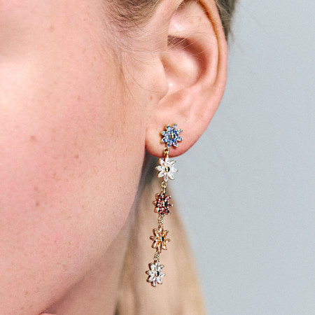 Orecchini pendenti fiori