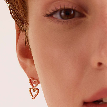 Orecchini pendenti cuore